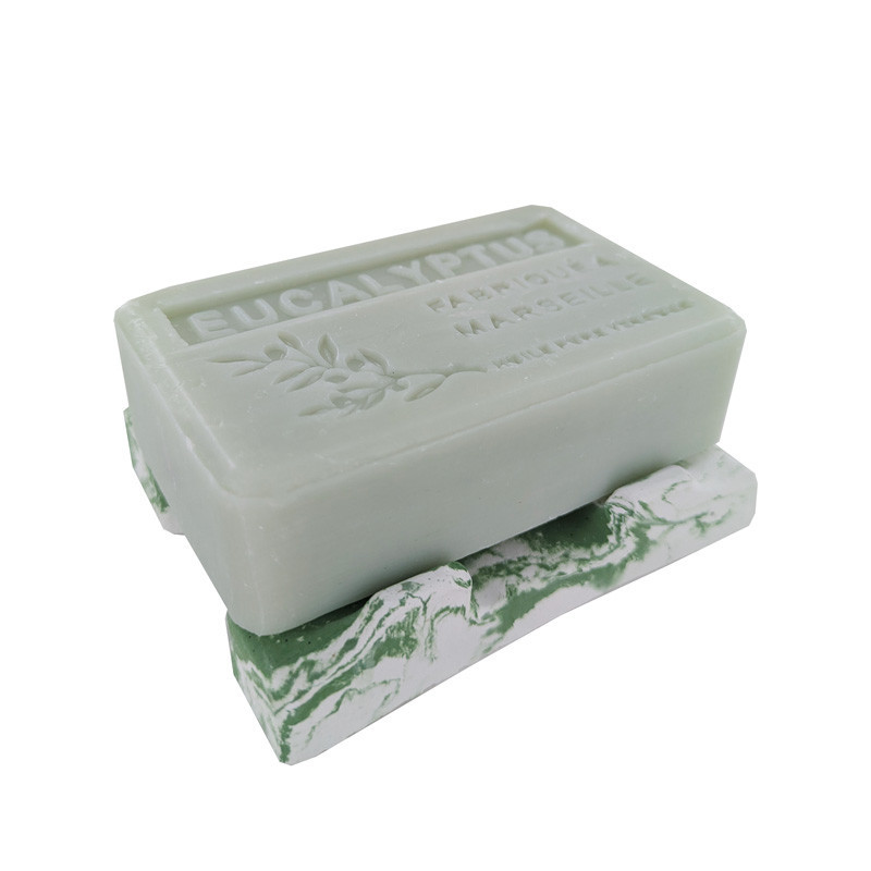 Porte savon "Mura" teinté vert 